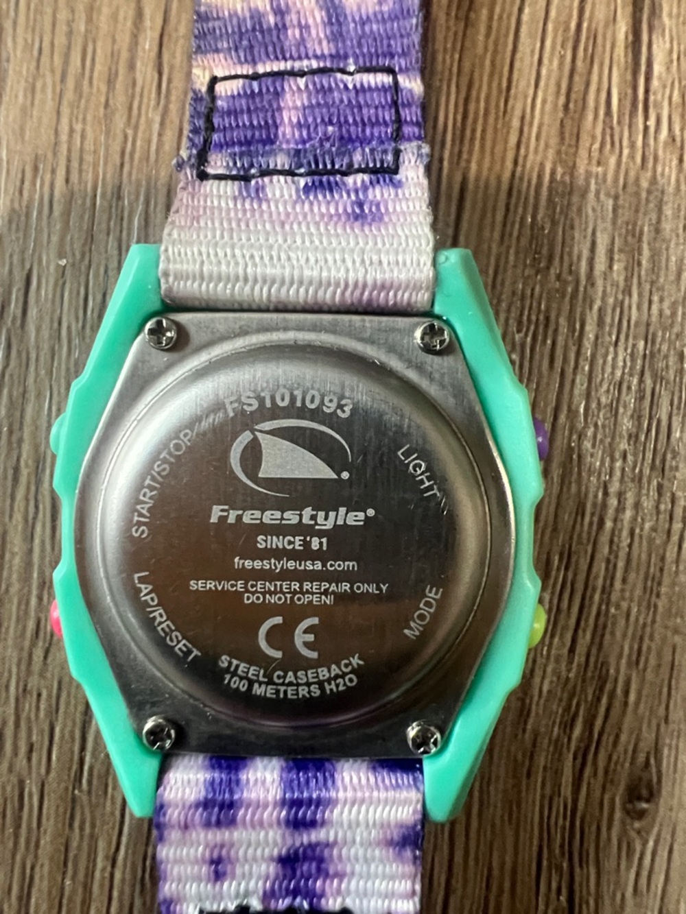 Freestyle kids Watch Purple pink teal  & extra bands - Picture 3 of 7
